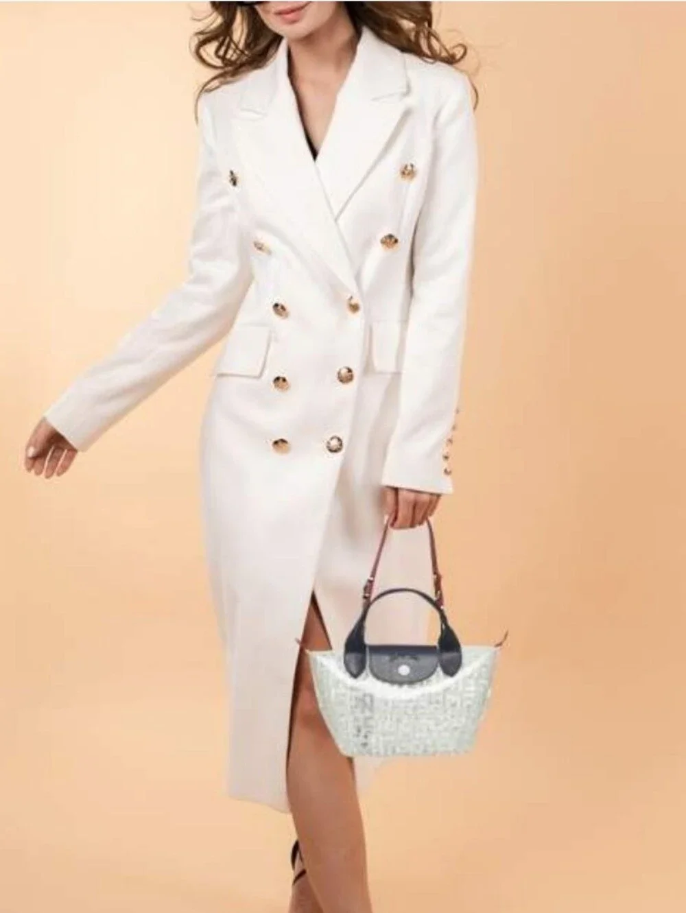 LONGCHAMP Tri Color PVC Clear & Leather Nano LGP Le Pliage Tote